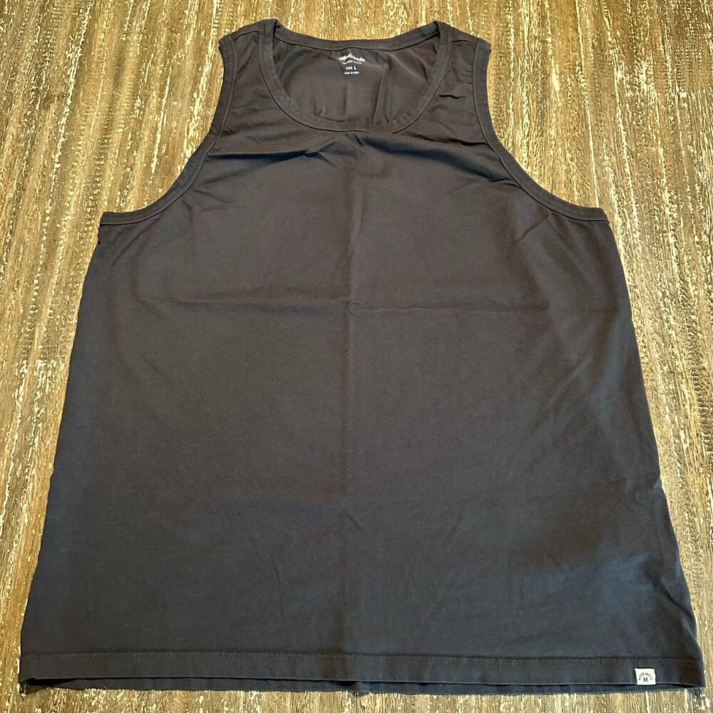 Madewell Garment Dyed All Day Vintage Black Sleeveless Tank Top Men’s Size L